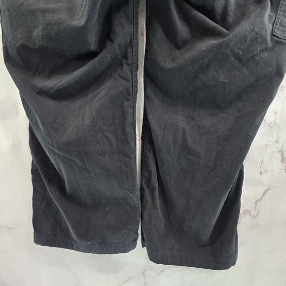 Carhartt Capri Womens 22W Black Loose Fit Stretch Crop Capri Rugged Flex Canvas - Picture 9 of 13